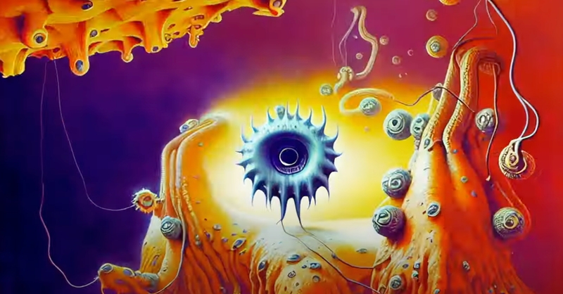 Weird abstract biology all the way down