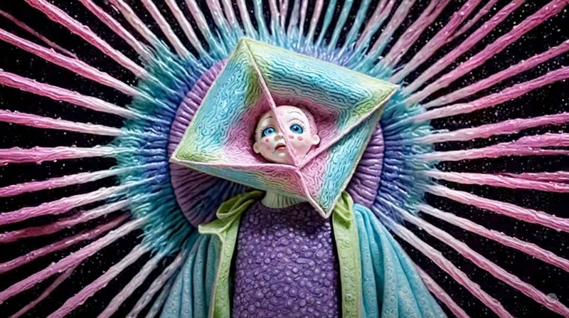 This is actually me with my head in a tesseract.