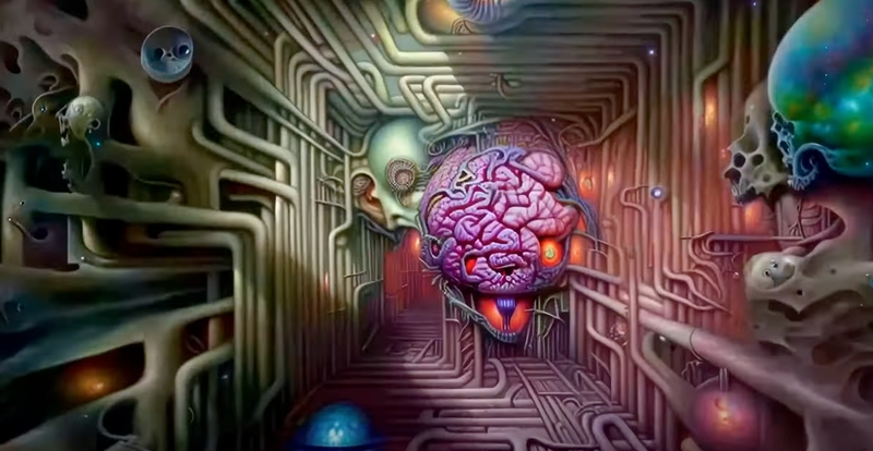 Tumbling through the spontaneous brain chamber